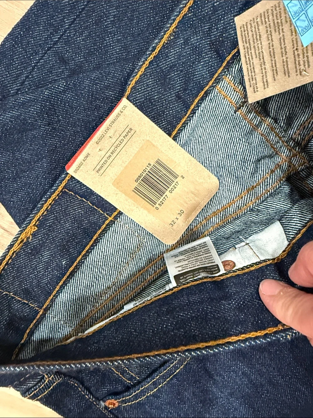 Levi's 501 Original Fit Men's Jeans - Dark Blue 32x30